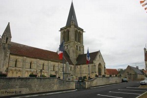 Der gleiche Ort in der Normandie, fotografiert in der Gegenwart.