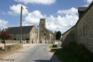 Der gleiche Ort in der Normandie, fotografiert in der Gegenwart.