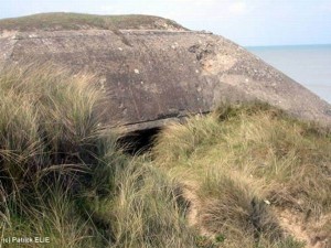 Der gleiche Ort in der Normandie, fotografiert in der Gegenwart.