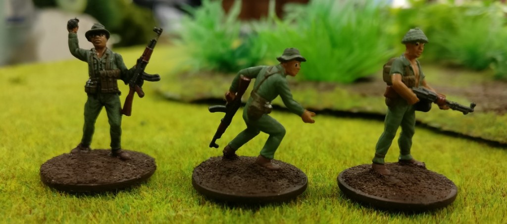 3 Schützen der Armee Nordvietnams NVA in Doncolors Projekt "Vietnam 69".