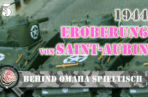 Behind Omaha Spieltisch "Eroberung der Stadt Saint-Aubin, Normandie, Juno-Beach 1944"