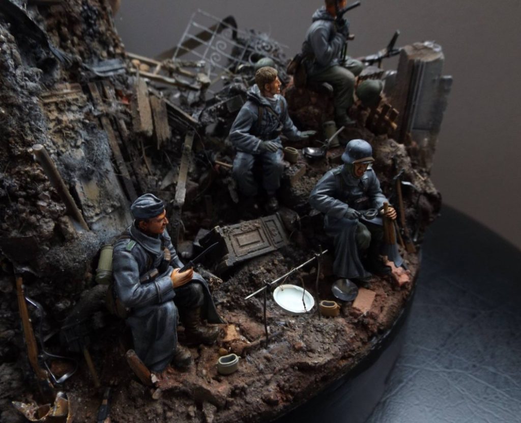 Diorama "Verschnaufpause" von Dieter Cerbin.