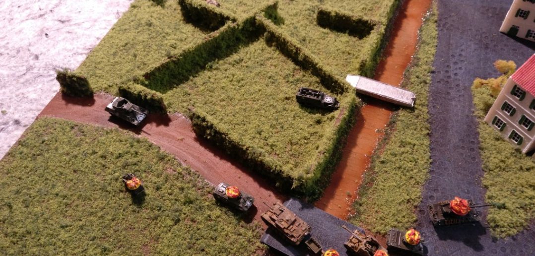 Der Wolverine macht sich gleich auf zu Marder II und StuG III.