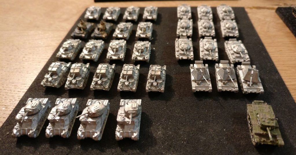 Ein 6mm-Packerl Briten mit Matilda II, M3 Lee/Grant, A9 Cruiser, Crusader und anderen.