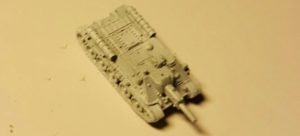 Zuckerartistik: die SU-122 GHQ-Miniatures ist fertig montiert und kann nun für Sommer wie Winter bemalt werden.