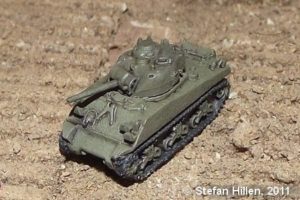 Sherman-Panzer ist im Maßstab 1:285