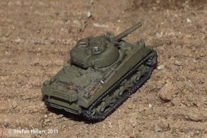 Sherman-Panzer ist im Maßstab 1:285
