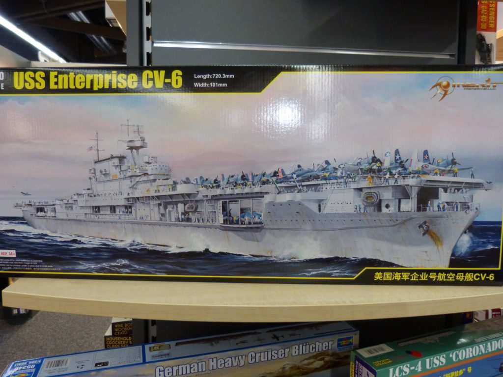 USS Enterprice CV-6 in 1:350 von MERIT auf der Spielwarenmesse Nürnberg