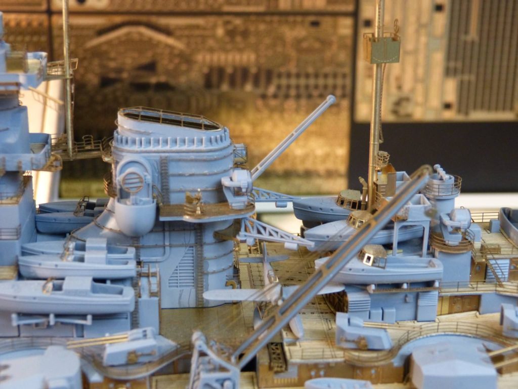 Nochma die Bismarck mit photo etched parts... auf der Spielwarenmesse Nürnberg