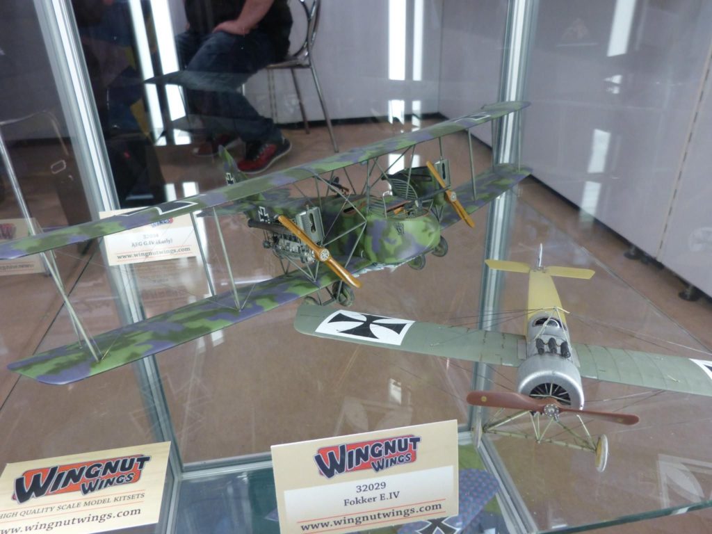 Fokker E.IV und AEG G.IV (early) von Wingnut Wings auf der Spielwarenmesse Nürnberg