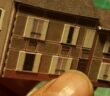 Wohngebäude für 6mm-Diorama aus Karton