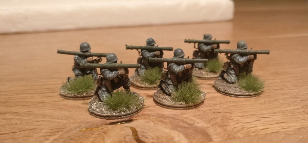 Die Bazooka-Schützen, zumeist aus dem Matchbox Set P5002 American Infantry