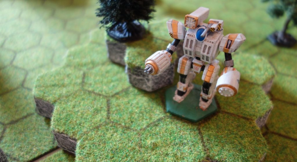 Der Battletech-Spieltisch auf der Do or Dice in Rendsburg.