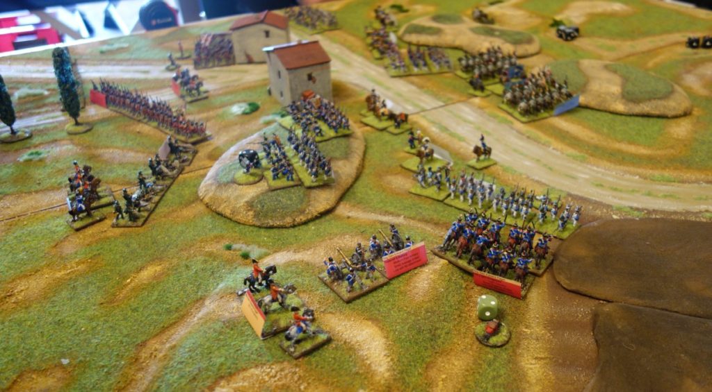 Zweiter Spieltisch "Napoleonic Warfare" im kleineren Maßstab auf der Do or Dice.