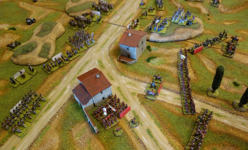 Zweiter Spieltisch "Napoleonic Warfare" im kleineren Maßstab auf der Do or Dice.