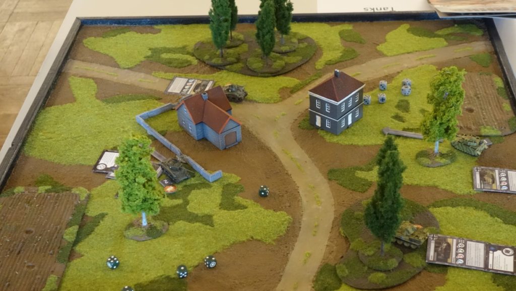 Der Spieltisch von Tanks (Gale Force Nine) auf der Do or Dice 2017.