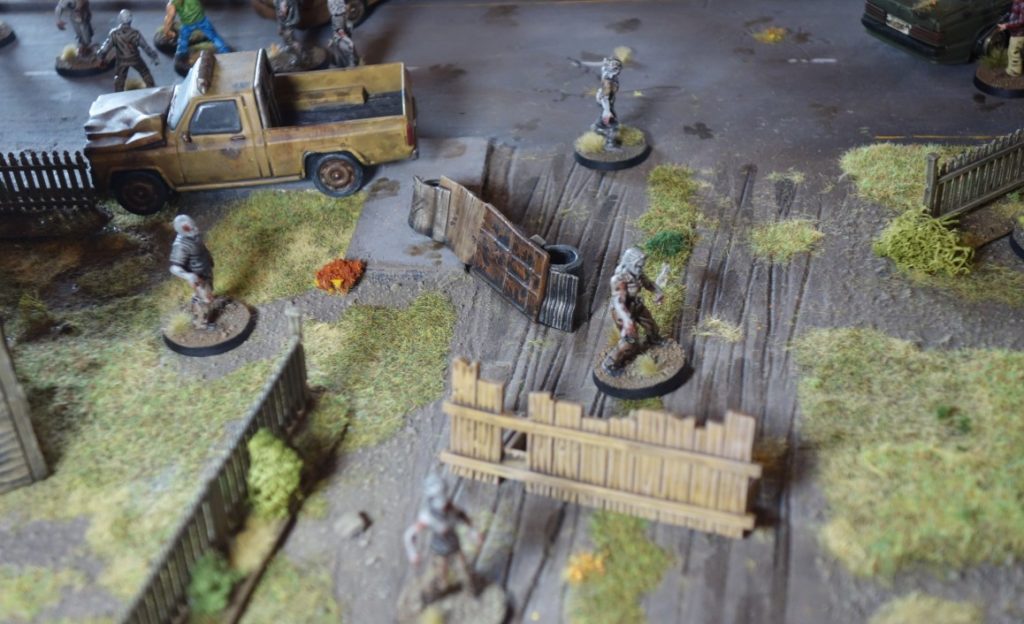 Der Spieltisch "The Walking Dead: All Out War" (Mantic Games) auf der Do or Dice 2017