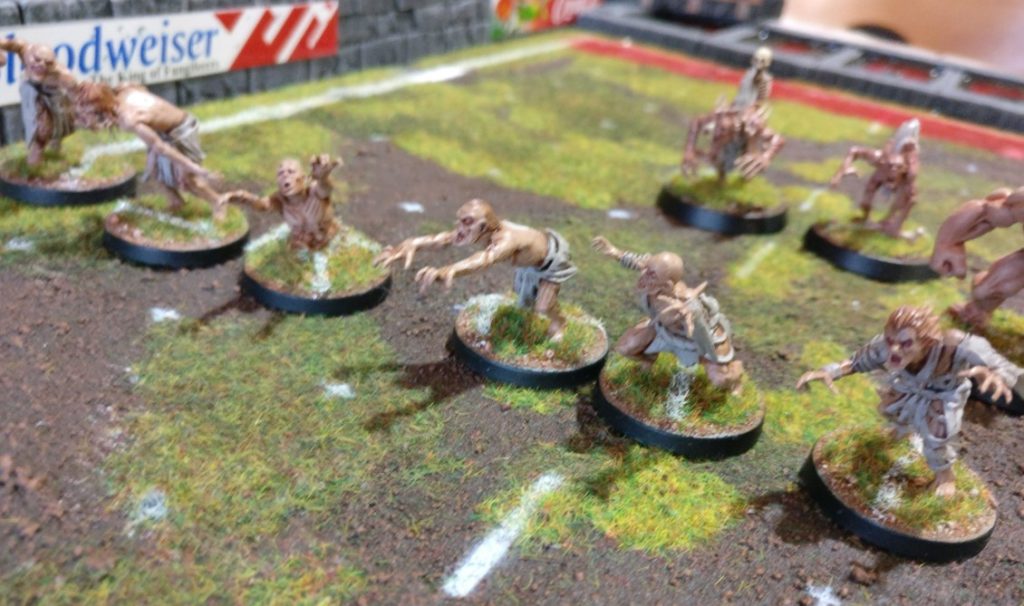 Spieltisch Bloodbowl auf der Ad Arma Convention 2017