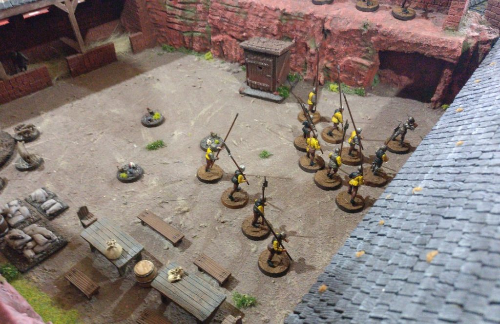 Spieltisch "Dragon Rampant" auf der Ad Arma Convention 2017