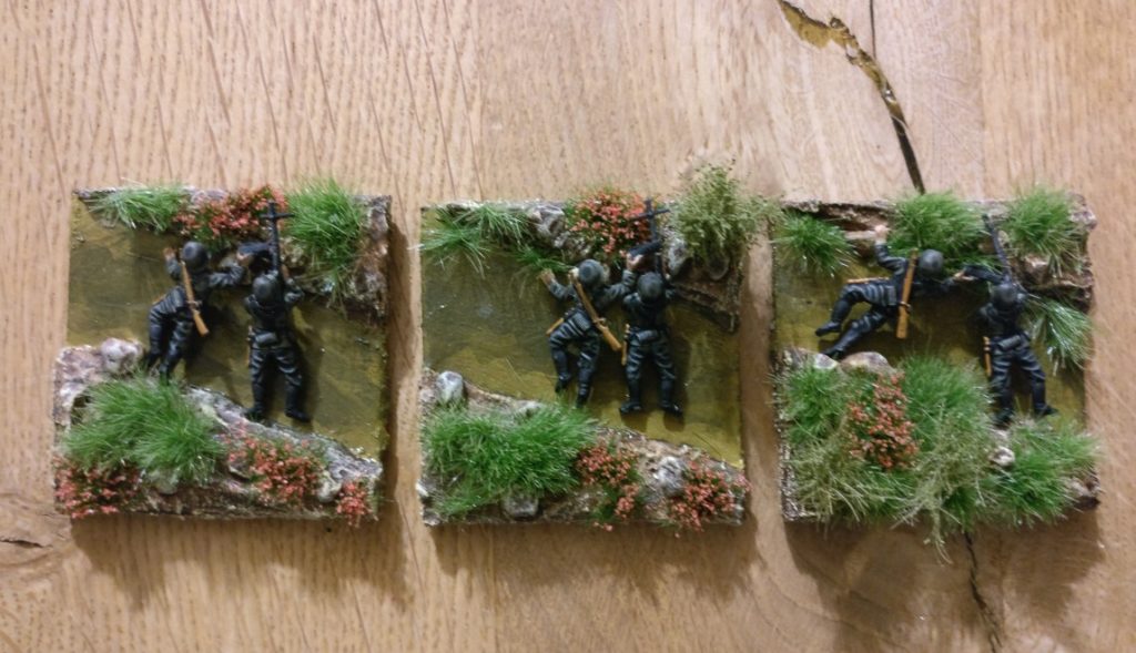 3 MG-Teams aus dem Matchbox Set P5003 German Infantry