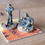 4cm-Base mit einem Artillerie-Beobachtungs-Trupp