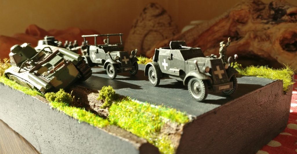 Schade: im Straßengraben kann man keine 2-Cent-basierten Minis einsetzen.