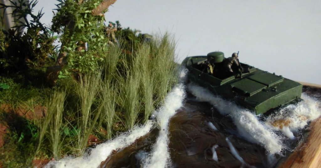 Light SEAL Support Craft (LSSC) im Mekong-Delta. Ein Diorama mit dem Bausatz des Herstellers MK72 von Jan Sobieski