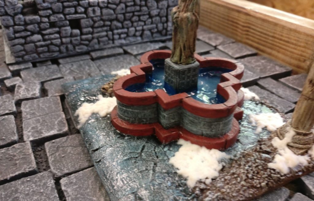 Spieltisch "Frostgrave" auf der Table-Topia in Aschaffenburg.