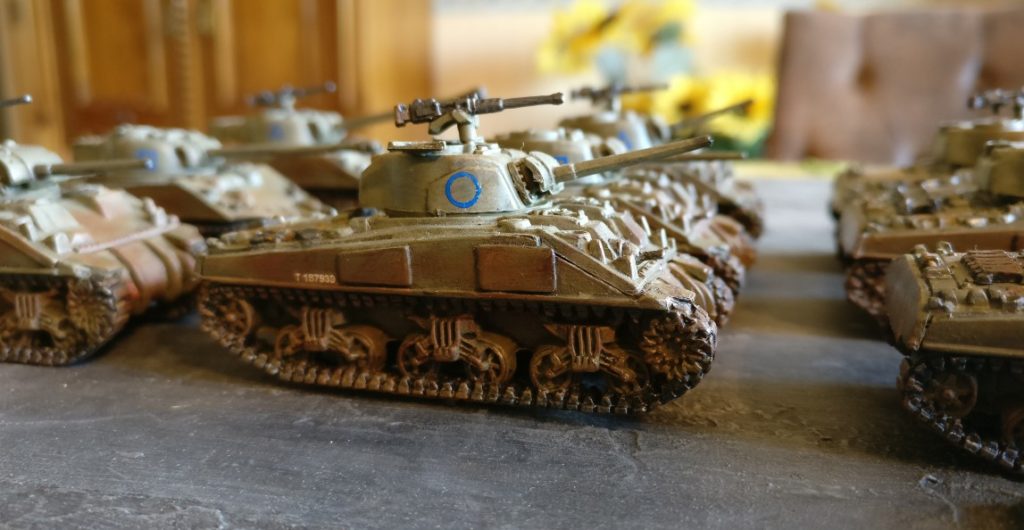 Fahrzeug #4 der M4 Sherman Platoon eins bis drei.