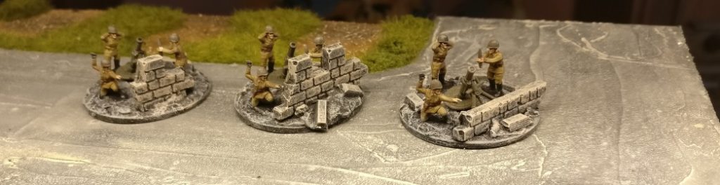 Final wird der Granatwerfer noch eingesetzt. Set Plastic Soldier Russian Infantry Heavy Weapons (WW2015004)