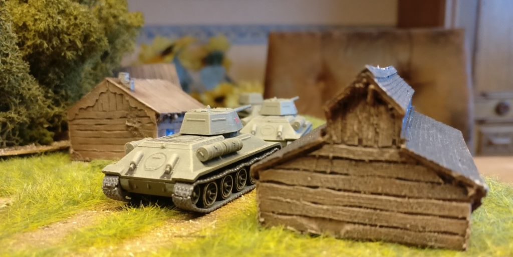 Die T-34/76 von Plastic Soldier irgendwo in den Pripjet-Sümpfen.