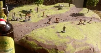 Conan der Barbar und anderes Ostergetier auf der Ugah-Ugah-Spielplatte nebst einem leckeren "Faust"-Naturradler - oder das Leben an Festtagen im Spessart