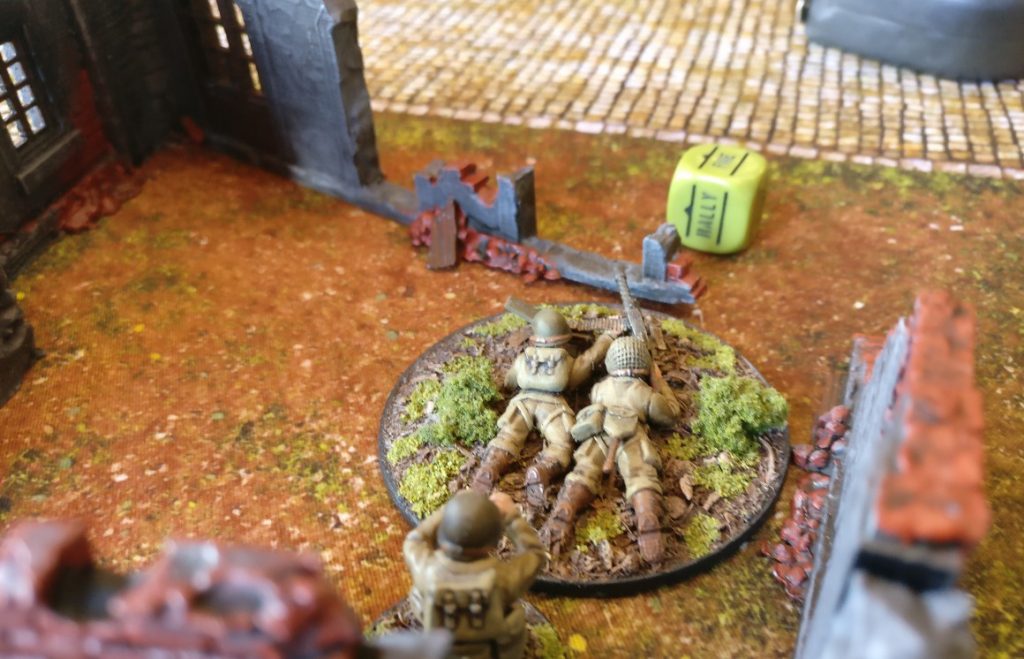 Spieltisch Bolt Action auf der 1. Hammerzeit auf dem  6. Rhein Main Multiversum des Tabletop Club Rhein-Main e.V. in Nidderau