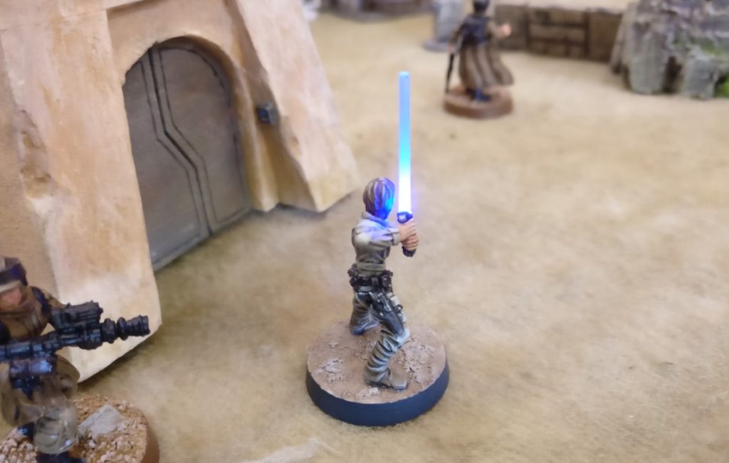 Spieltisch Star Wars Legion (BATUU -Spielmatte von Matthias Grüttke) auf der 1. Hammerzeit auf dem  6. Rhein Main Multiversum des Tabletop Club Rhein-Main e.V. in Nidderau