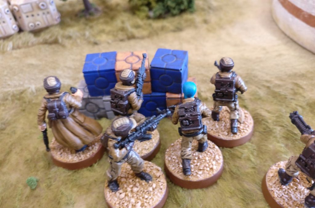 Spieltisch Star Wars Legion (BATUU -Spielmatte von Matthias Grüttke) auf der 1. Hammerzeit auf dem  6. Rhein Main Multiversum des Tabletop Club Rhein-Main e.V. in Nidderau