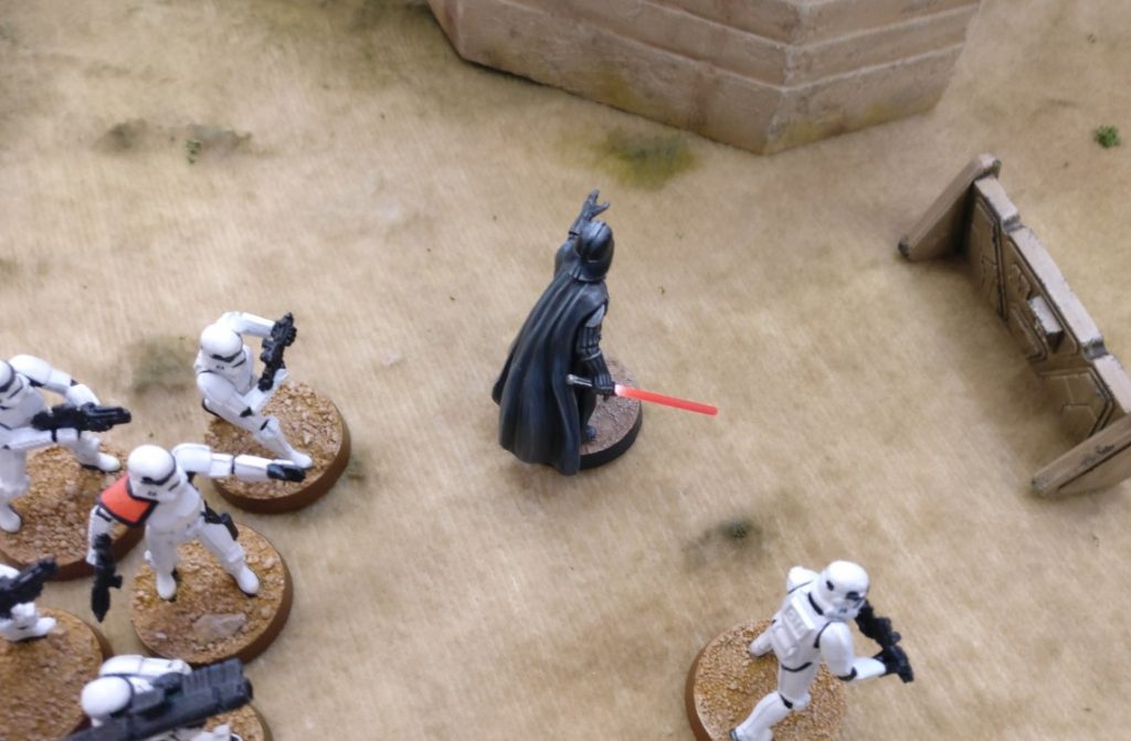 Spieltisch Star Wars Legion (BATUU -Spielmatte von Matthias Grüttke) auf der 1. Hammerzeit auf dem  6. Rhein Main Multiversum des Tabletop Club Rhein-Main e.V. in Nidderau