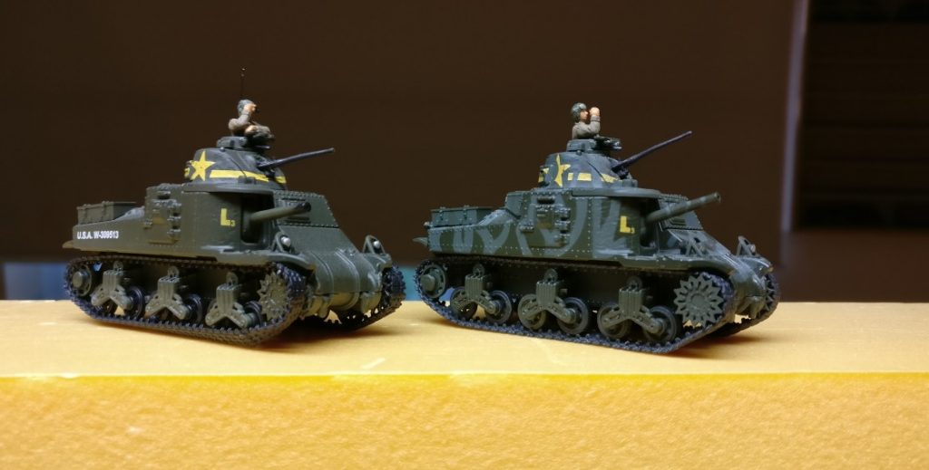 Unbemalt und unrasiert und fern der Heimat: Unimax Forces of Valor 95211 U.S. M3 Lee 1942 und Unimax Forces of Valor 85052 U.S. M3 Lee - Tunisia, 1942 im Einsatz beim 230. Unabhängigen Panzerregiment der Roten Armee bei Kursk.