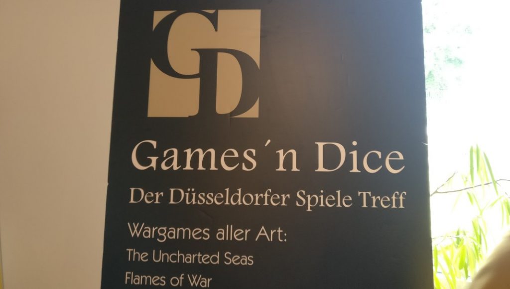 Hier ist der Quell unserer Freude: Der Stand des Games'n Dice, dem Düsseldorfer Spiele-Treff.