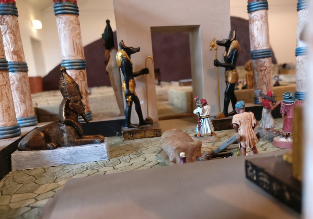Ägyptische Gräberstimmung und Gottheiten auf dem Spieltisch Mamelucken, Gräber & Gelehrte vom THS / Team für historische Simulationen