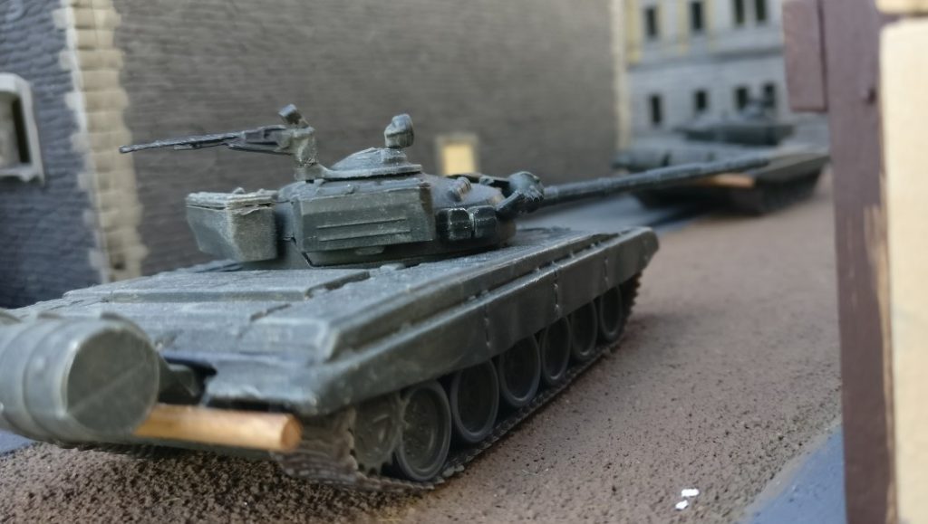 T-55, T-72 und BTR-80 aus Minsk. Umland-Fotos aus Eisenstadt-Fritzvorstadt