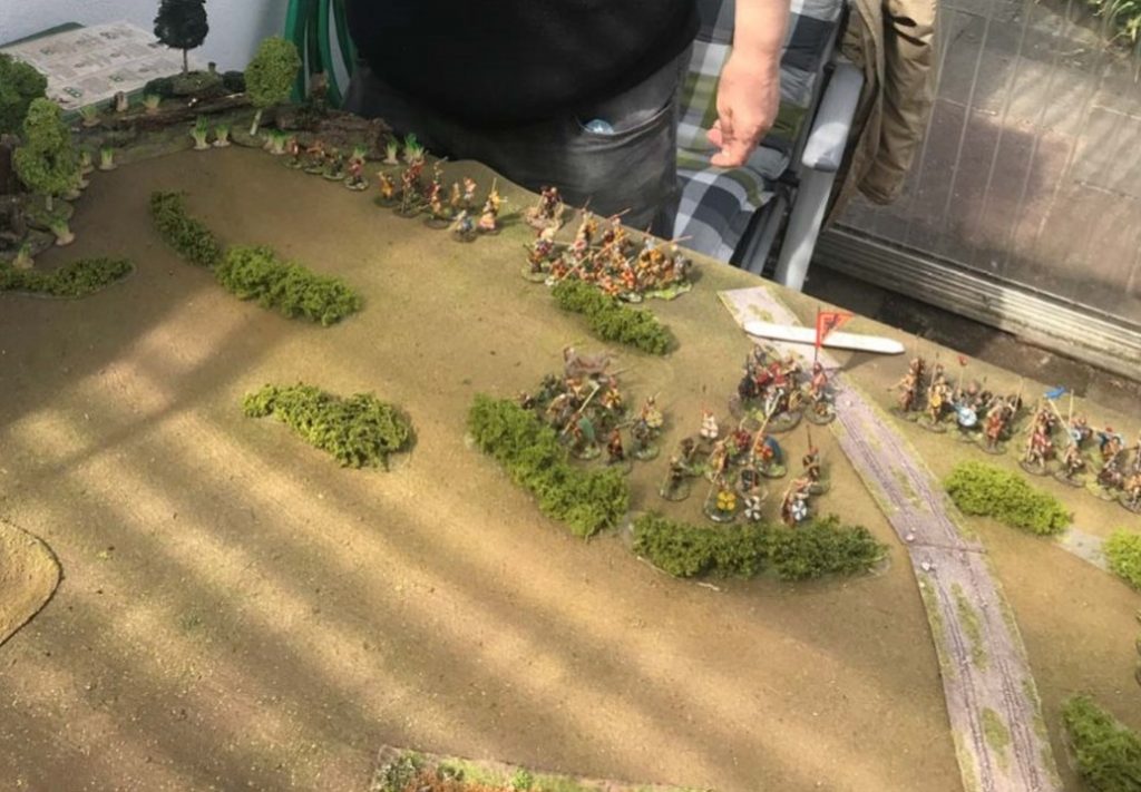 Die Schlacht bei Hastings. Fotos vom Table-top-Spiel.