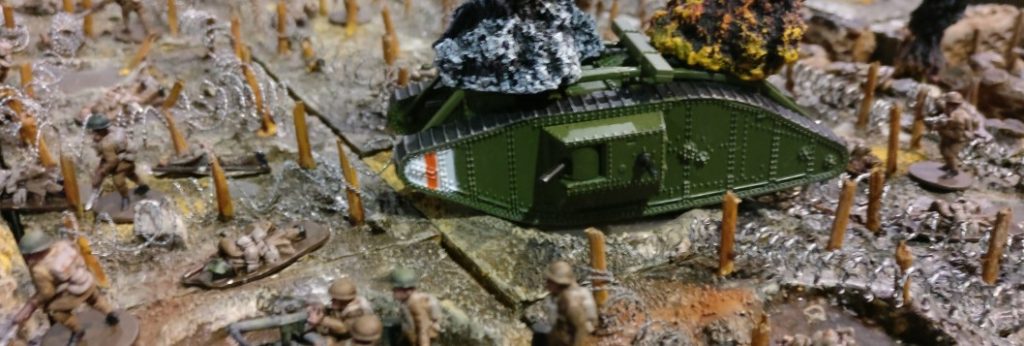 Die modulare 1.-Weltkrieg-Spielplatte der Ad Arma auf der Crisis 2018
