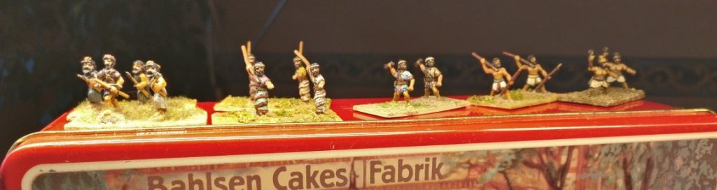 Lot #09: Bases 63 bis 69 des DBMM-Loot (von links nach rechts, hinten nach vorne)