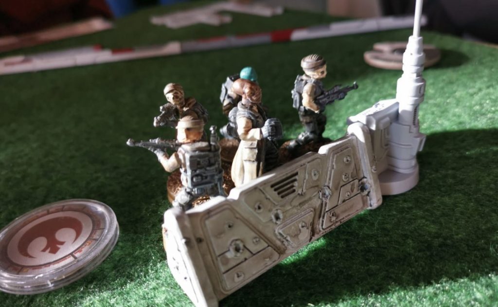 Star Wars Legion: Pink Assault der Aliens. Dog Fight mit den Rebellen unter Droidencommander H2D2.  General Akbar, Nien Nunb und Hrcheck Kal Fas