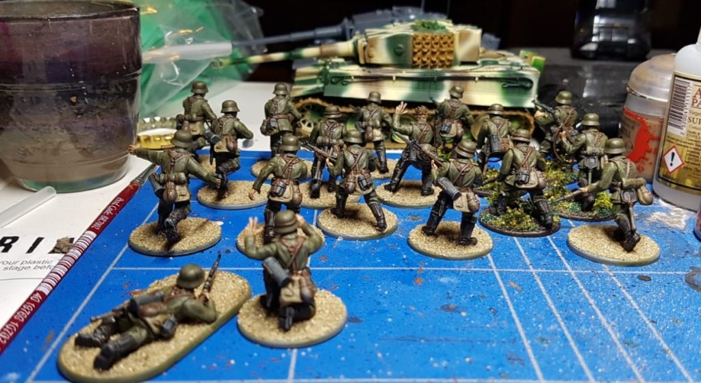 Hier die Großserie dann. Die Bolt Action Hungarian Infantry des Reinforced Platoon.