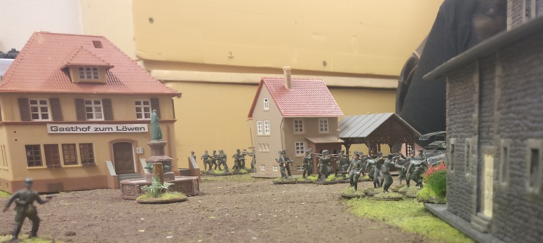 Die deutschen Truppen im Szenario "Flussübergang am Pripjet"