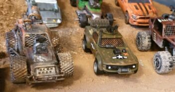 Gaslands: Cars! Unser Max auf dem postapokalptischen Anarcho-Trip. Nachahmung empfohlen!