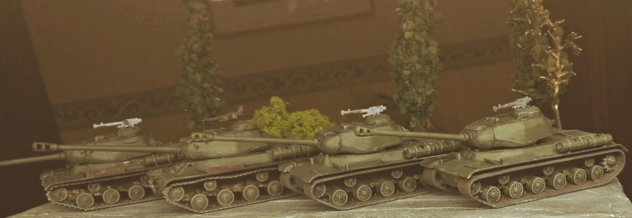 Das Vierergespann der IS-2 Heavy Tank.