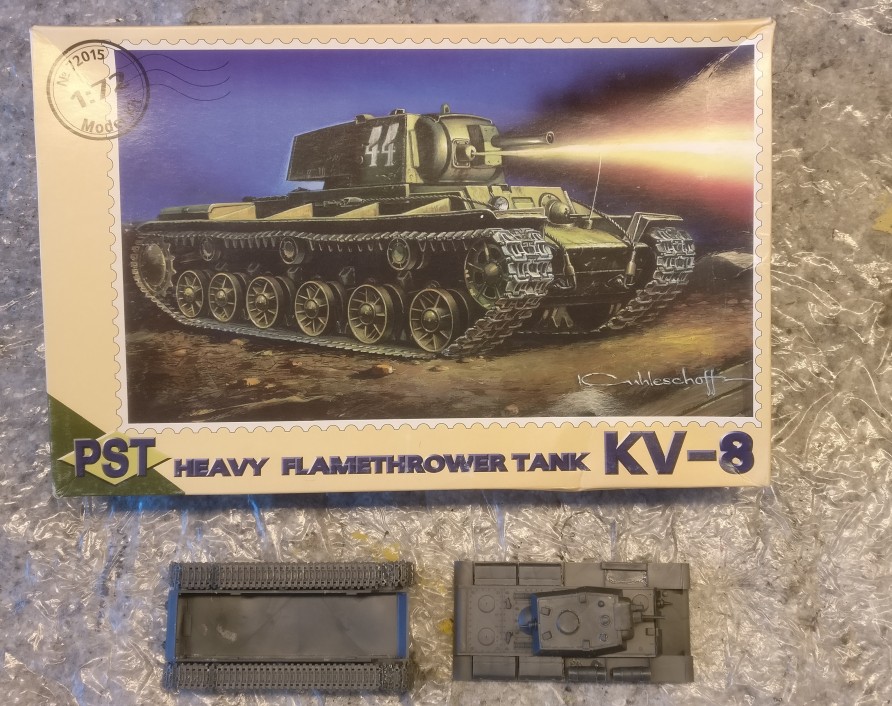 So wurde der PST 72015 KV-8 Heavy Flamethrower Tank in Shturmigrad angeliefert.