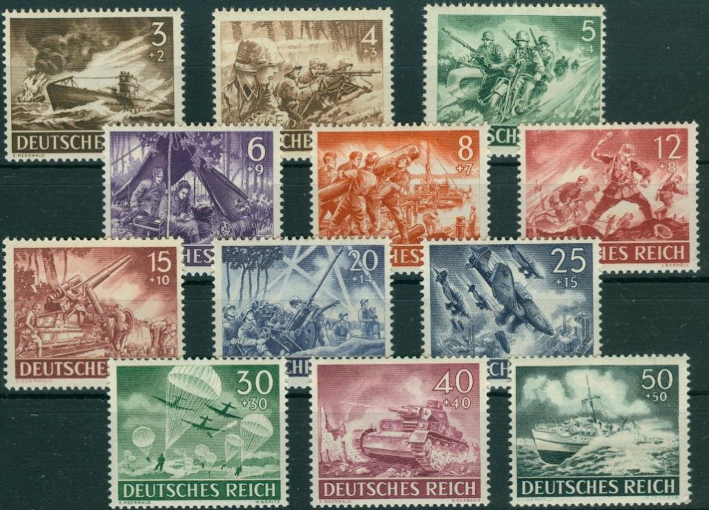 Honischers Flachdioramen: Briefmarken-Serie "Tag der Wehrmacht: Heldengedenktag"